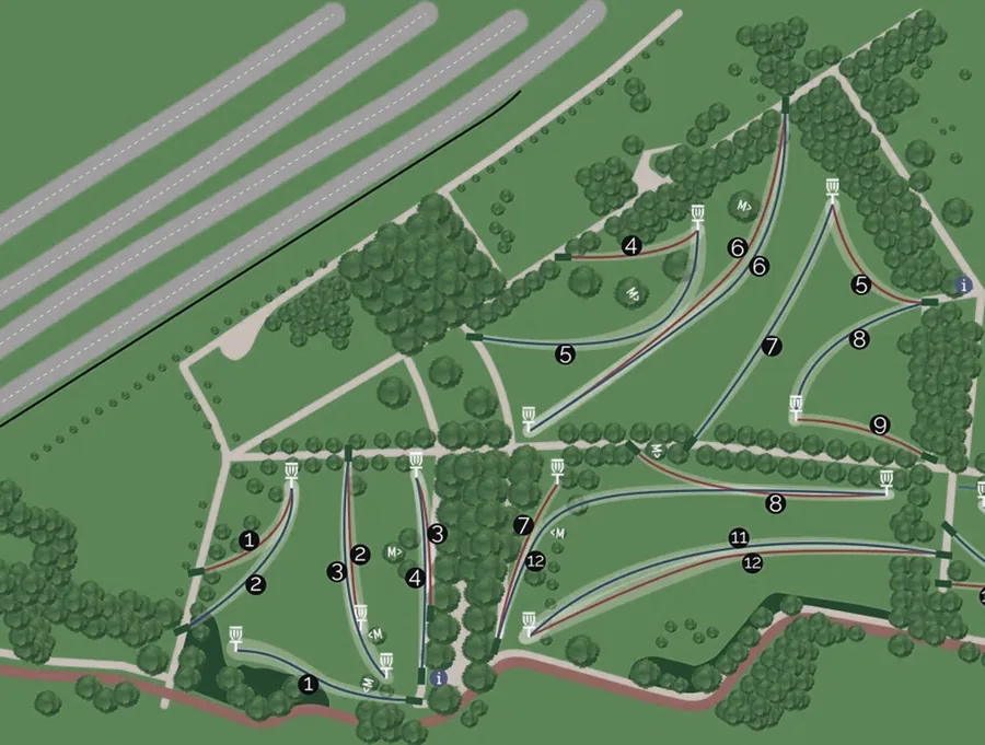 Coursekaart van Philips van Lennepark